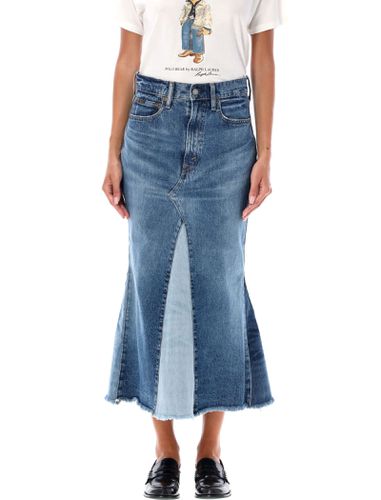 Denim Patchwork Long Skirt - Polo Ralph Lauren - Modalova