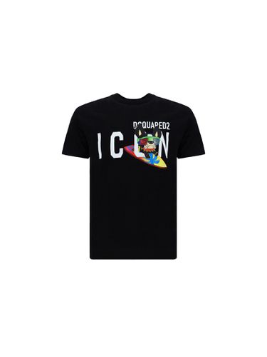 Icon Printed Cotton T-shirt - Dsquared2 - Modalova