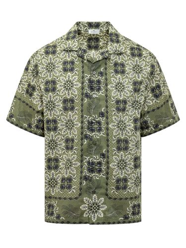 Bowling Shirt With Floral Foliage Print - Etro - Modalova