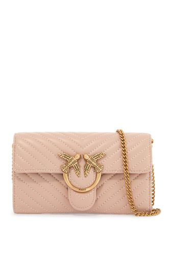 Love Bag Chevron Crossbody Bag - Pinko - Modalova