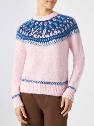 Woman Crewneck Nordic Jacquard Sweater - MC2 Saint Barth - Modalova