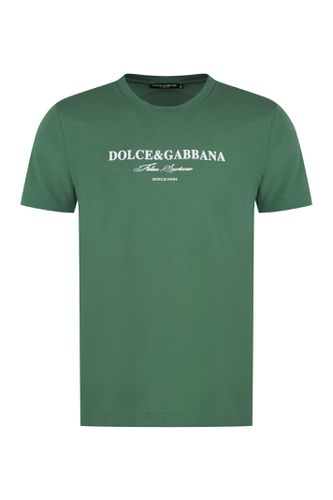 Cotton Crew-neck T-shirt - Dolce & Gabbana - Modalova