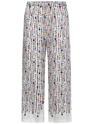 Trousers With Multicolour Bead Print - MSGM - Modalova