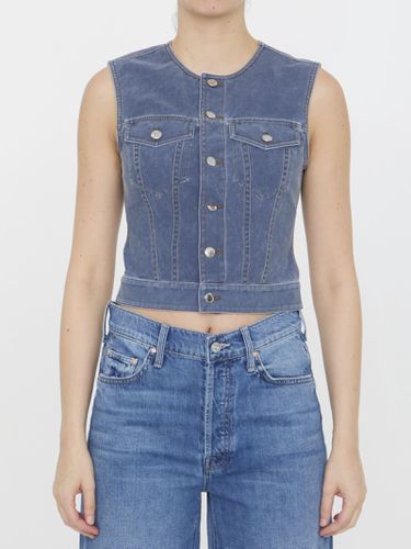 Vest In Denim Trompe-loeil - Alexander Wang - Modalova