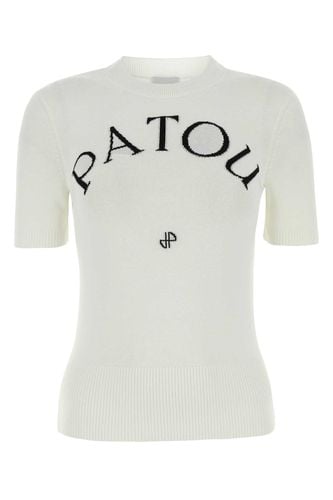 Patou White Cotton Blend T-shirt - Patou - Modalova
