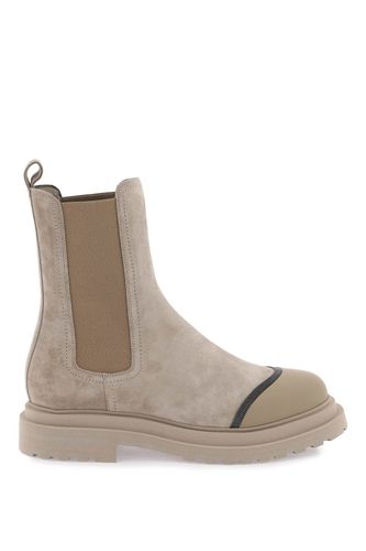 Suede Chelsea Boot - Brunello Cucinelli - Modalova