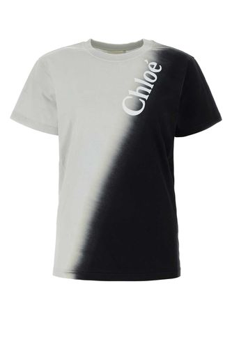 Chloé Two-tone Cotton T-shirt - Chloé - Modalova