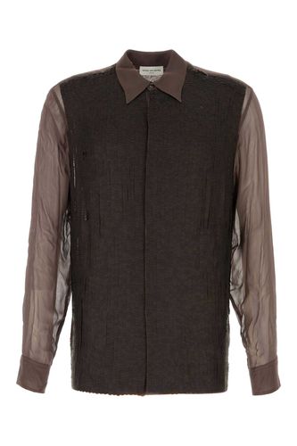 Dries Van Noten Brown Crepe Shirt - Dries Van Noten - Modalova