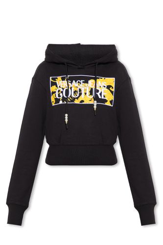 Cropped Sweatshirt With Logo - Versace Jeans Couture - Modalova