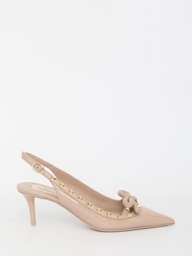 Rockstud Bow Slingback Pumps - Valentino Garavani - Modalova