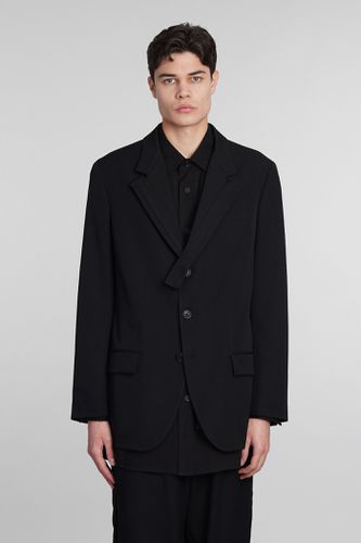 Yohji Yamamoto Blazer In Black Wool - Yohji Yamamoto - Modalova