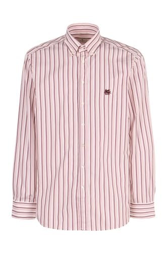 Button-down Collar Cotton Shirt - Etro - Modalova