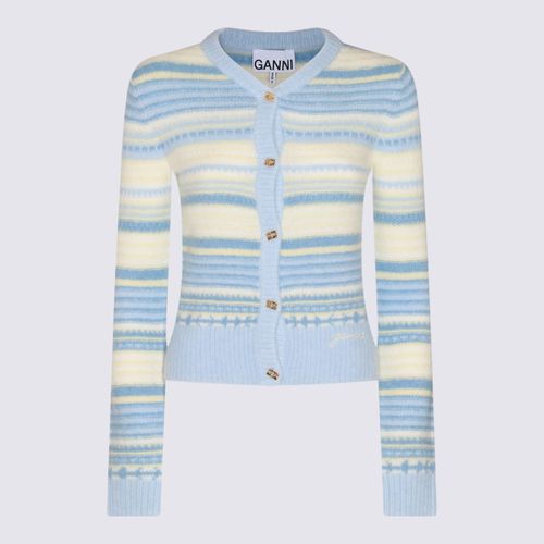 Ganni Light Blue Wool Knitwear - Ganni - Modalova