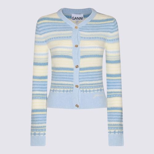 Ganni Light Blue Wool Knitwear - Ganni - Modalova