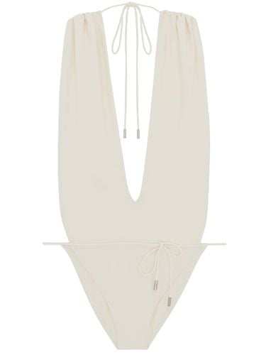 High-leg One-piece Swimsuit - Saint Laurent - Modalova