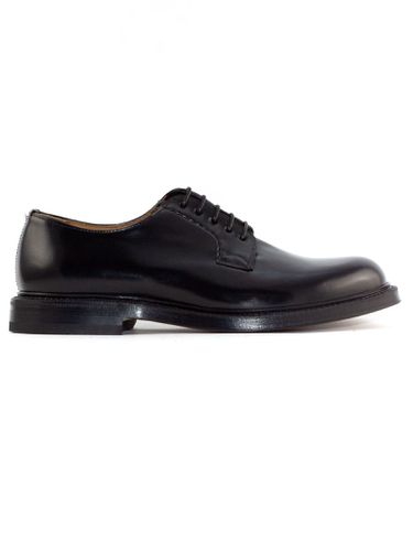 Brushed Calfskin Lace-up Derby - Green George - Modalova