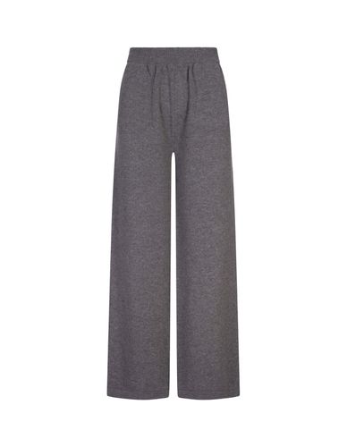 MSGM Grey Knitted Wide Pants - MSGM - Modalova