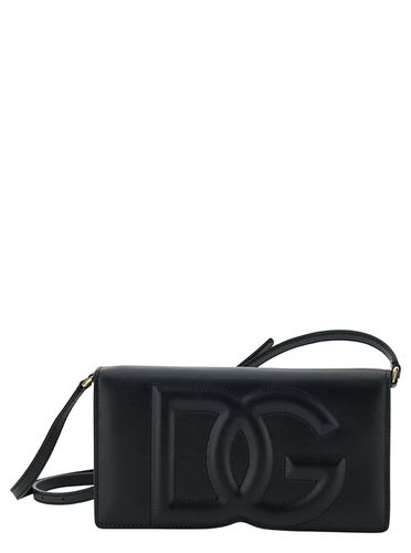 Crossbody Bag With Quilted Dg Logo In Leather Woman - Dolce & Gabbana - Modalova