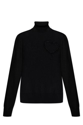 Heart Embellished Turtleneck Knitted Jumper - Dsquared2 - Modalova