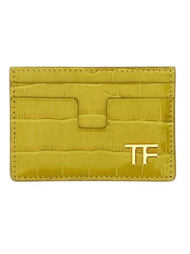 Shiny Embossed Classic Tf Card Holder - Tom Ford - Modalova