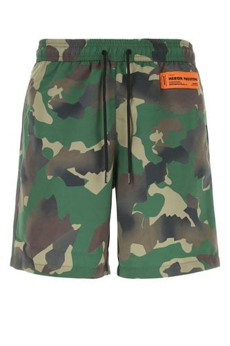 Printed Polyester Swimming Shorts - HERON PRESTON - Modalova