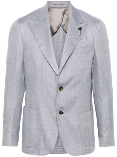 Virgin Wool Cashmere And Silk Blazer - Lardini - Modalova