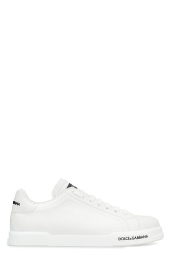 Portofino Leather Low-top Sneakers - Dolce & Gabbana - Modalova