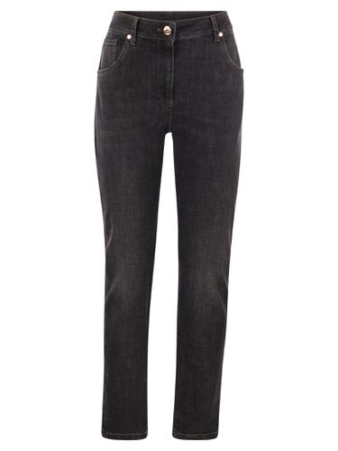 Slim Pants In Stretch Denim - Brunello Cucinelli - Modalova