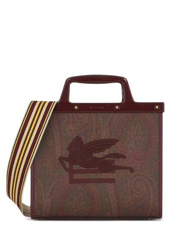 Love Trotter Shopper Bag With Ribbon Shoulder Strap And Embroidered Loo In Cotton Blend Woman - Etro - Modalova
