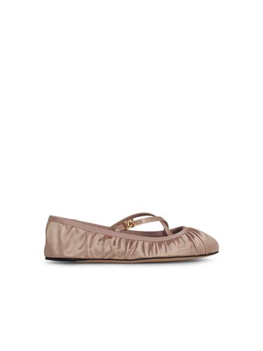 Satin Ballet Flats - Dolce & Gabbana - Modalova