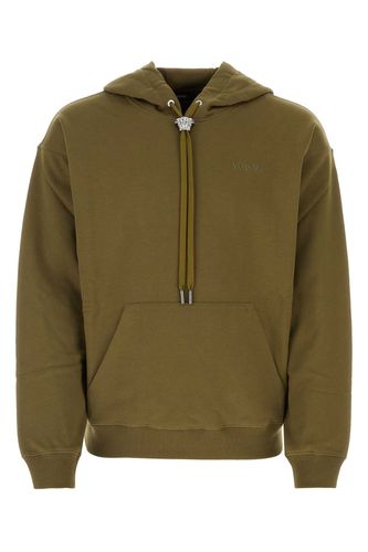 Army Green Cotton Sweatshirt - Versace - Modalova