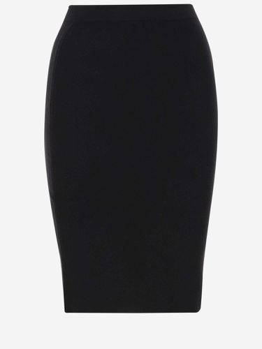 Wool Blend Pencil Skirt - Saint Laurent - Modalova