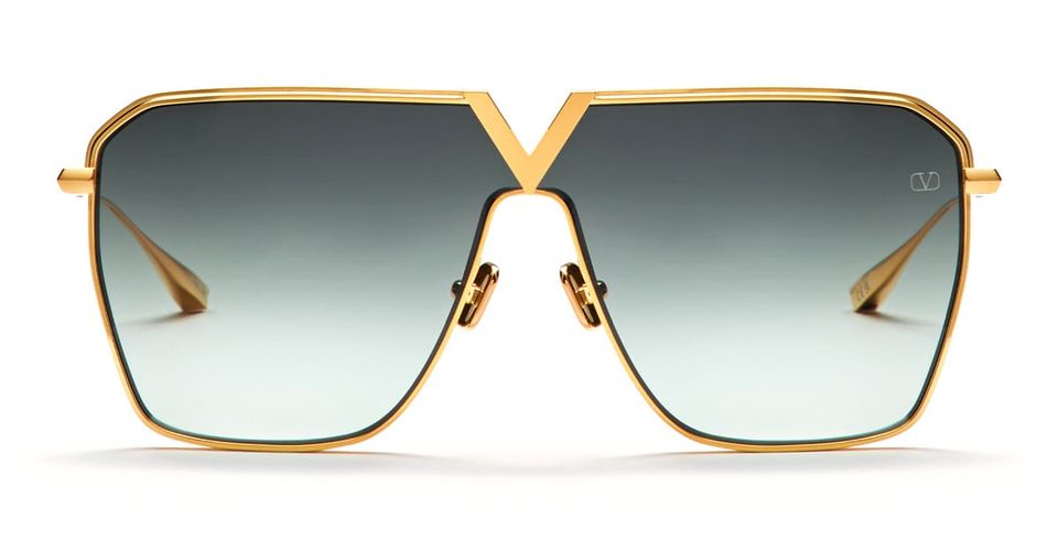 V-goldshield - 18k Sunglasses - Valentino Eyewear - Modalova