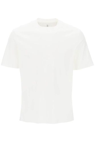 Crewneck Short-sleeved T-shirt - Brunello Cucinelli - Modalova