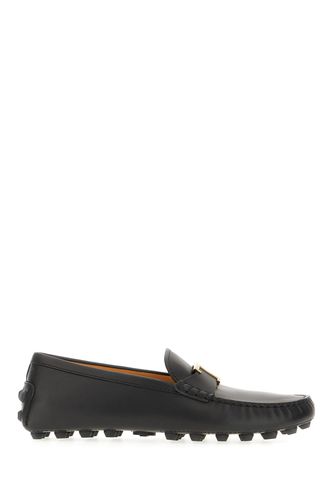 Tod's Black Leather Loafers - Tod's - Modalova