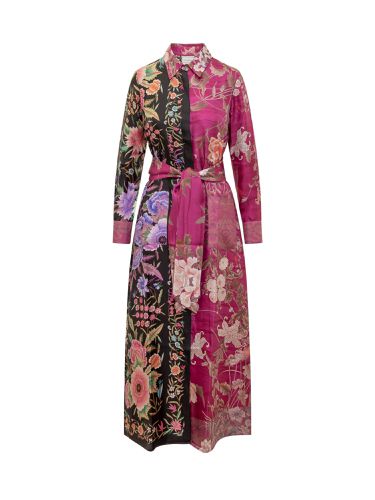 Silk Dress With Floral Pattern - Pierre-Louis Mascia - Modalova