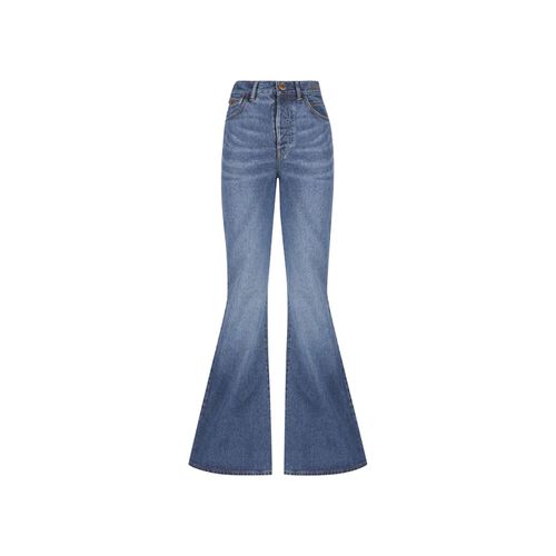 Chloé Cotton Denim Flared Jeans - Chloé - Modalova