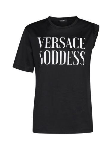 Versace Printed Cotton T-shirt - Versace - Modalova