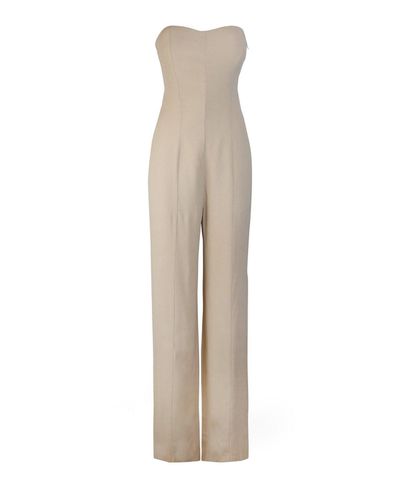 Sweetheart Strapless Wide-leg Jumpsuit - Federica Tosi - Modalova