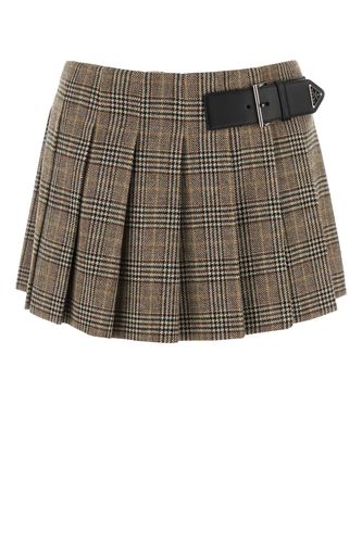 Prada Embroidered Silk Mini Skirt - Prada - Modalova