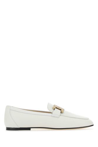 Tod's White Leather Loafers - Tod's - Modalova