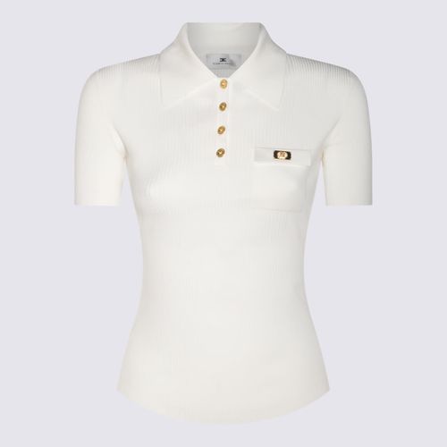 Elisabetta Franchi White Polo Shirt - Elisabetta Franchi - Modalova