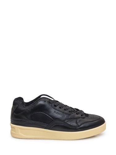 Jil Sander Logo Leather Sneakers - Jil Sander - Modalova