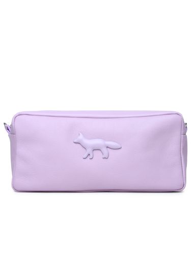 Cloud Lilac Leather Bag - Maison Kitsuné - Modalova