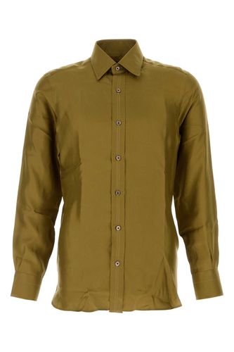 Tom Ford Olive Green Silk Shirt - Tom Ford - Modalova