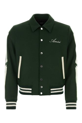 Bottle Green Wool Blend Jacket - AMIRI - Modalova