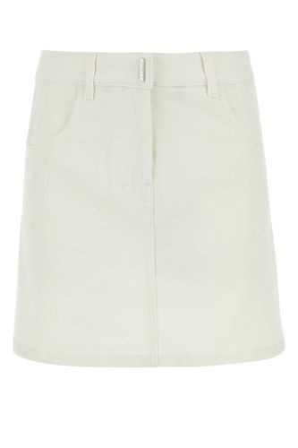 Givenchy White Denim Mini Skirt - Givenchy - Modalova