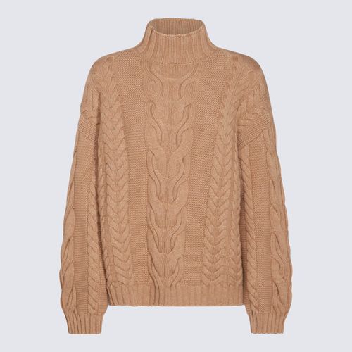 Malo Beige Wool Knitwear - Malo - Modalova