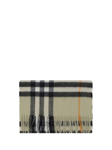 Mu Giant Light Green Cashmere Scarf - Burberry - Modalova