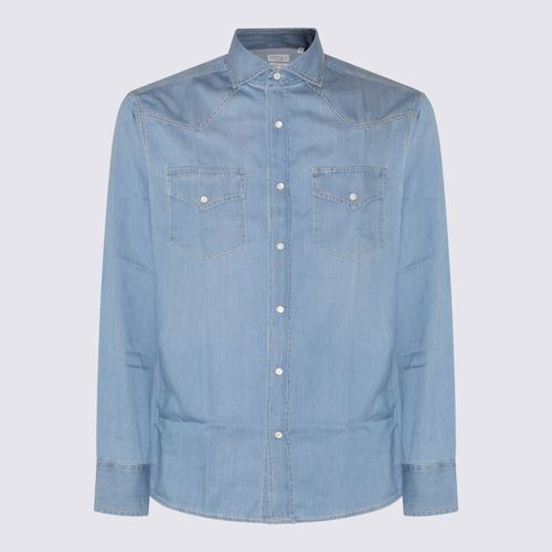 Light Cotton Denim Shirt - Brunello Cucinelli - Modalova